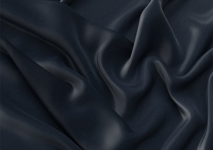 Lucerne Faux Silk, Noir - Roman Blind - Image 4